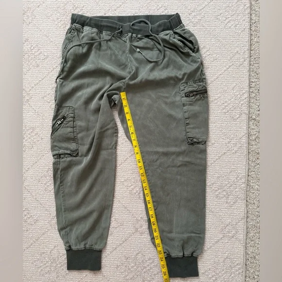 YOUNG, FABULOUS & BROKE Olive Green Cargo Jogger Pants - Picture 7 of 14